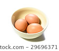 three egg in bowl isolated 29696371