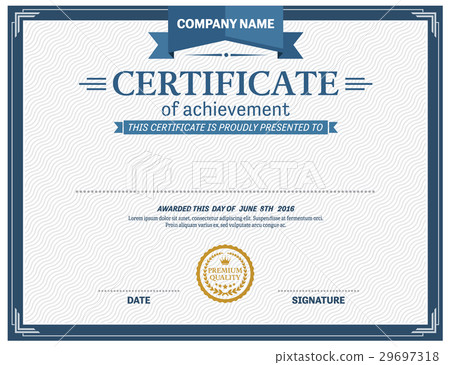 modern certificate template vector illustration 29697318