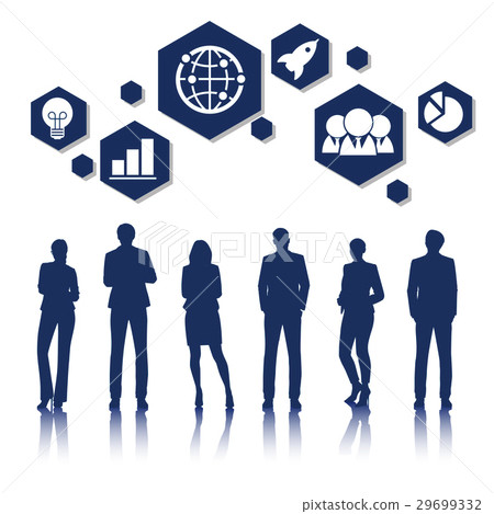 Vector UI Illustration Business People Concept Vector UI Illustration Business People Concept 29699332
