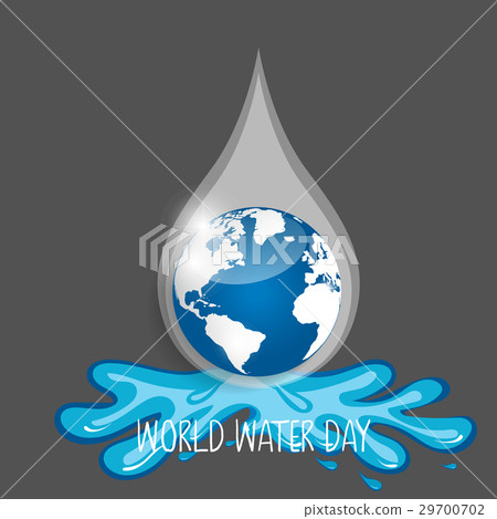 World water day background design. Vector illustration 29700702