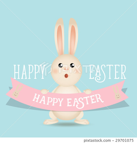 Happy easter background design. Happy easter cards with Easter bunnies. Vector illustration Happy easter background design. Happy easter cards with Easter bunnies. Vector illustration 29701075