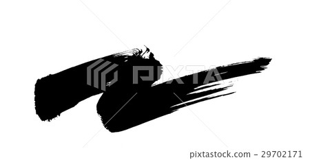 Brush line material [Strong lines that bounce up] Zigzag background illustration material written in ink 29702171