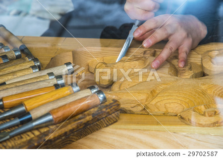 Wood carving craftsman 29702587