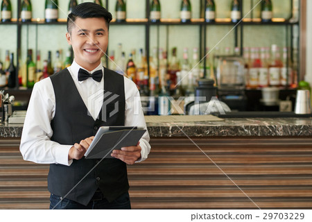 Cheerful waiter Cheerful waiter 29703229