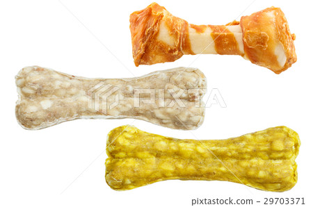 set of dog bones isolated on white background 29703371