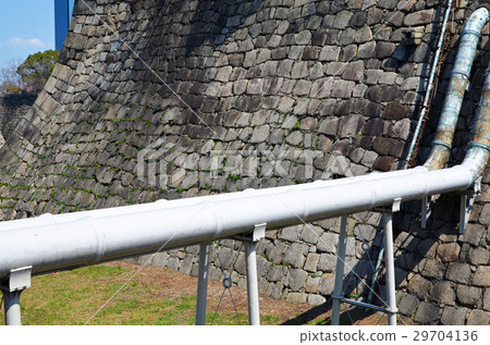 Water pipe crossing the Osaka Castle Karibori Water pipe crossing the Osaka Castle Karibori 29704136