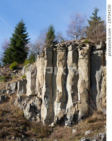 Old basalt quarry in the Ore Mountains 29704330