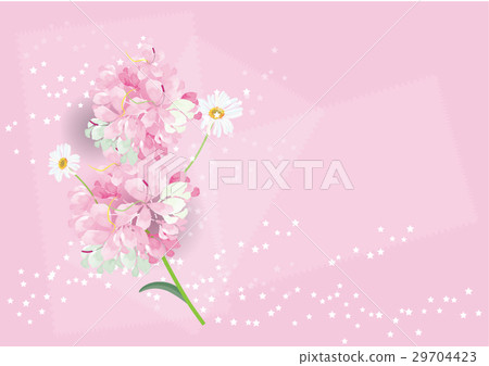 pink flowers bouquet card design for background pink flowers bouquet card design for background 29704423