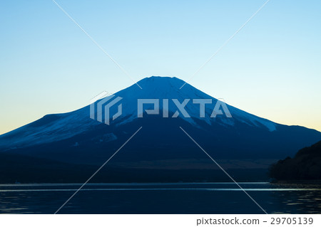 Mount Fuji at sunset Yamanakako Mount Fuji at sunset Yamanakako 29705139