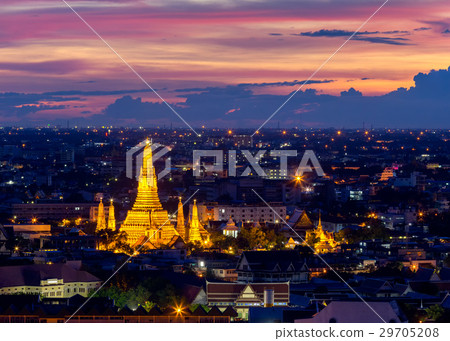 Wat Arun Temple of a dawn  in Bangkok Thailand  29705208