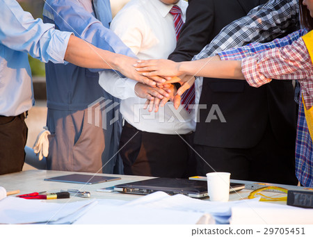 Close up group of Construction engineer 29705451