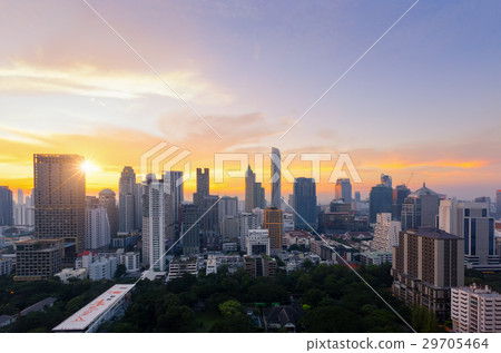 View of Bangkok modern office buildings View of Bangkok modern office buildings 29705464