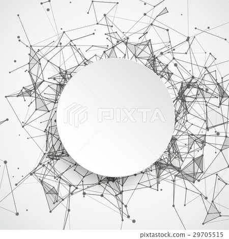 Abstract Background Connected Dots Paper Circle Abstract Background Connected Dots Paper Circle 29705515