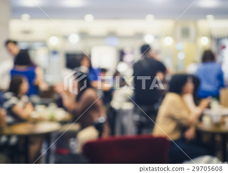 Blurred People in Restaurant Cafe interior  29705608