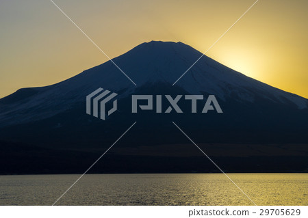 Mount Fuji at sunset Yamanakako 29705629