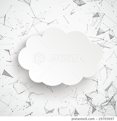 Cloud Abstract Background Connected Dots 29705697