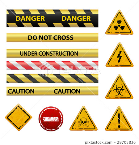 warning signs. Stock illustration. 29705836