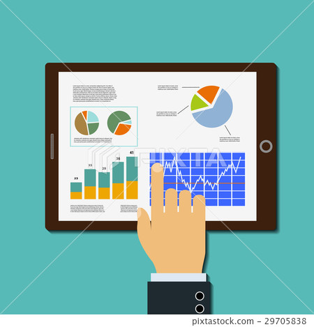 Financial analysis. Stock illustration. 29705838