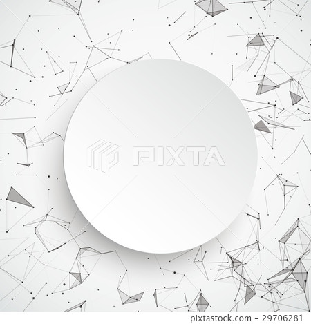Paper Circle Network Connected Dots Paper Circle Network Connected Dots 29706281
