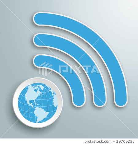 Paper WiFi Globe Infographic Paper WiFi Globe Infographic 29706285