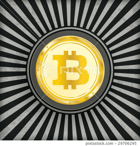 Retro Sun Golden Bitcoin Retro Sun Golden Bitcoin 29706295
