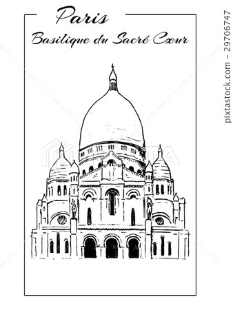 Basilica of Sacre Coeur in Montmartre, Paris 29706747