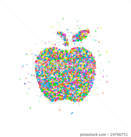 Abstract apple splash 29706751