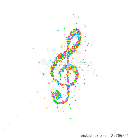Abstract treble clef Abstract treble clef 29706795