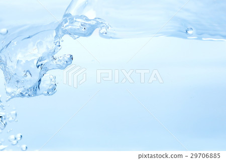 Water bubbles, water surface, underwater, water material. Images of health, medical care, environment, lifestyle, and beverages. 29706885