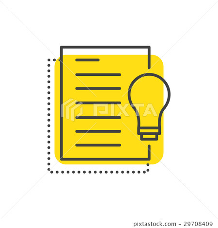 paper light Line Icon Style - Stock Illustration [29708409] - PIXTA