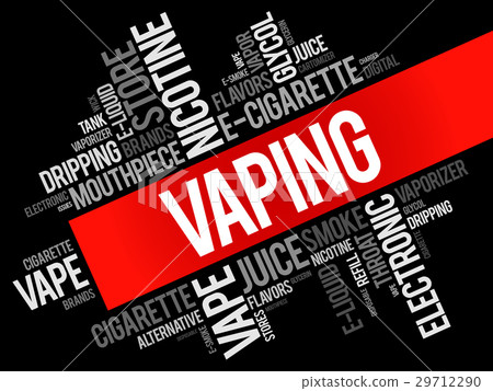 Vaping word cloud collage Stock Illustration 29712290 PIXTA