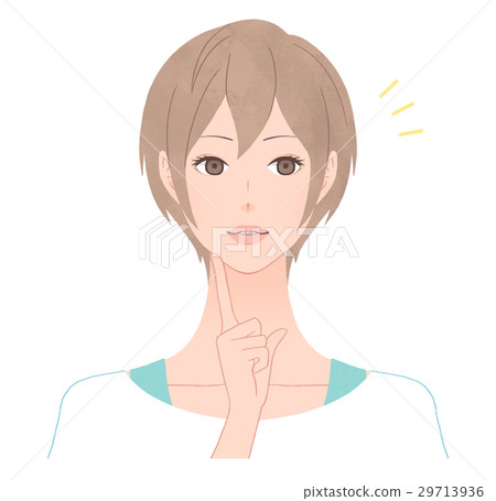 A woman noticed - Stock Illustration [29713936] - PIXTA