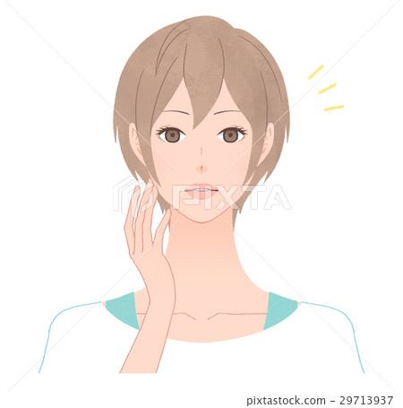 A woman noticed - Stock Illustration [29713937] - PIXTA