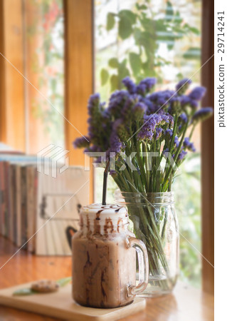 Iced Coffee On Wooden Table Top Iced Coffee On Wooden Table Top 29714241