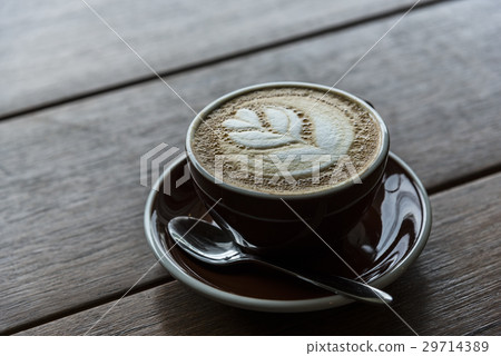 Cup of coffee with beautiful Latte art 29714389