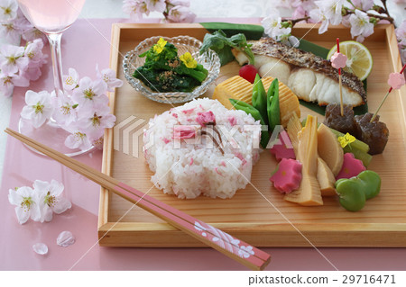 Cherry-blossom viewing lunch, home cherry-blossom viewing, Sakura set, Sakura set 29716471