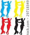 Color image of a dancing couple 29718349