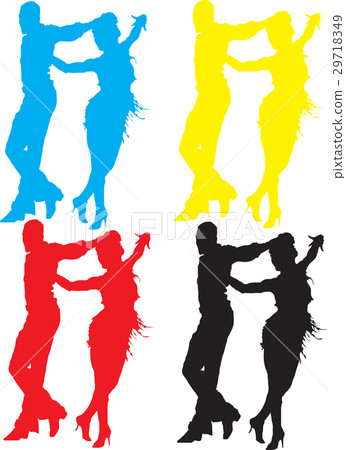 Color image of a dancing couple Color image of a dancing couple 29718349