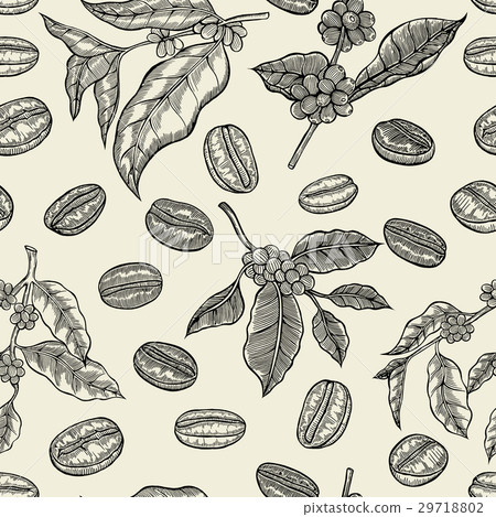 Seamless coffee background 29718802