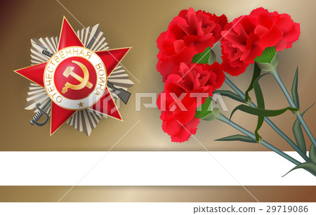 9 may retro carnation red flower victory day 29719086