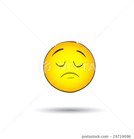 Yellow Smiling Face Negative People Emotion Icon Yellow Smiling Face Negative People Emotion Icon 29719096