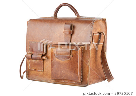 Old Brown Shoulder bag, isolated Old Brown Shoulder bag, isolated 29720167