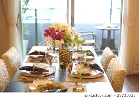 Dining table setting Dining table setting 29720525