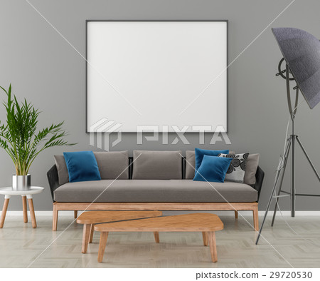 Blank Picture frame on the wall 29720530