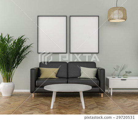 Blank Picture frame on the wall 29720531
