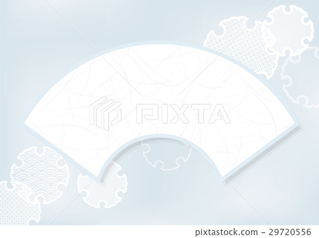 Fan and snow ring pattern background material 29720556