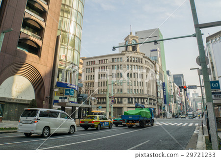 都市風景東京銀座4丁目 都市風景東京銀座4丁目 29721233