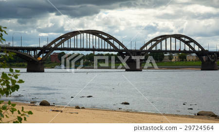 cathedral and motor road bridge rybinsk 29724564