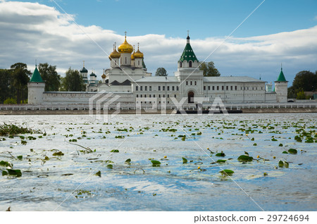 Male Ipatievsky Monastery at cloudy day in Kostroma, Russia Male Ipatievsky Monastery at cloudy day in Kostroma, Russia 29724694