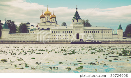 Male Ipatievsky Monastery at cloudy day in Kostroma, Russia Male Ipatievsky Monastery at cloudy day in Kostroma, Russia 29724908